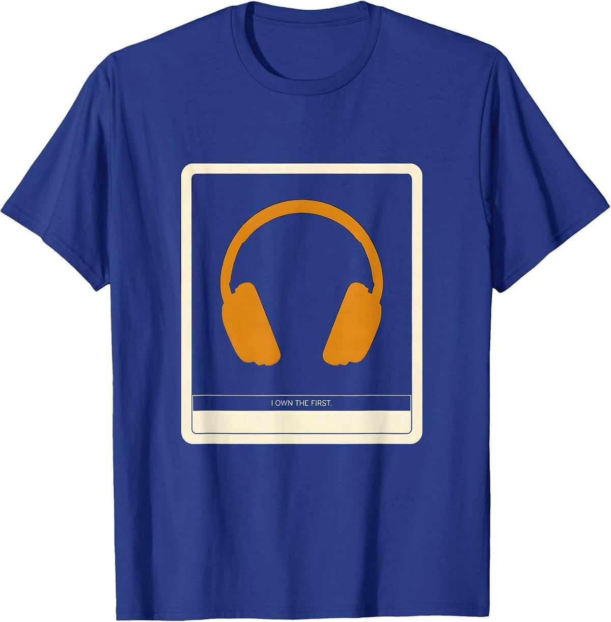 I Own The First Minimalist 911 Dispatcher Thin Yellow Line T-Shirt - Royal Blue