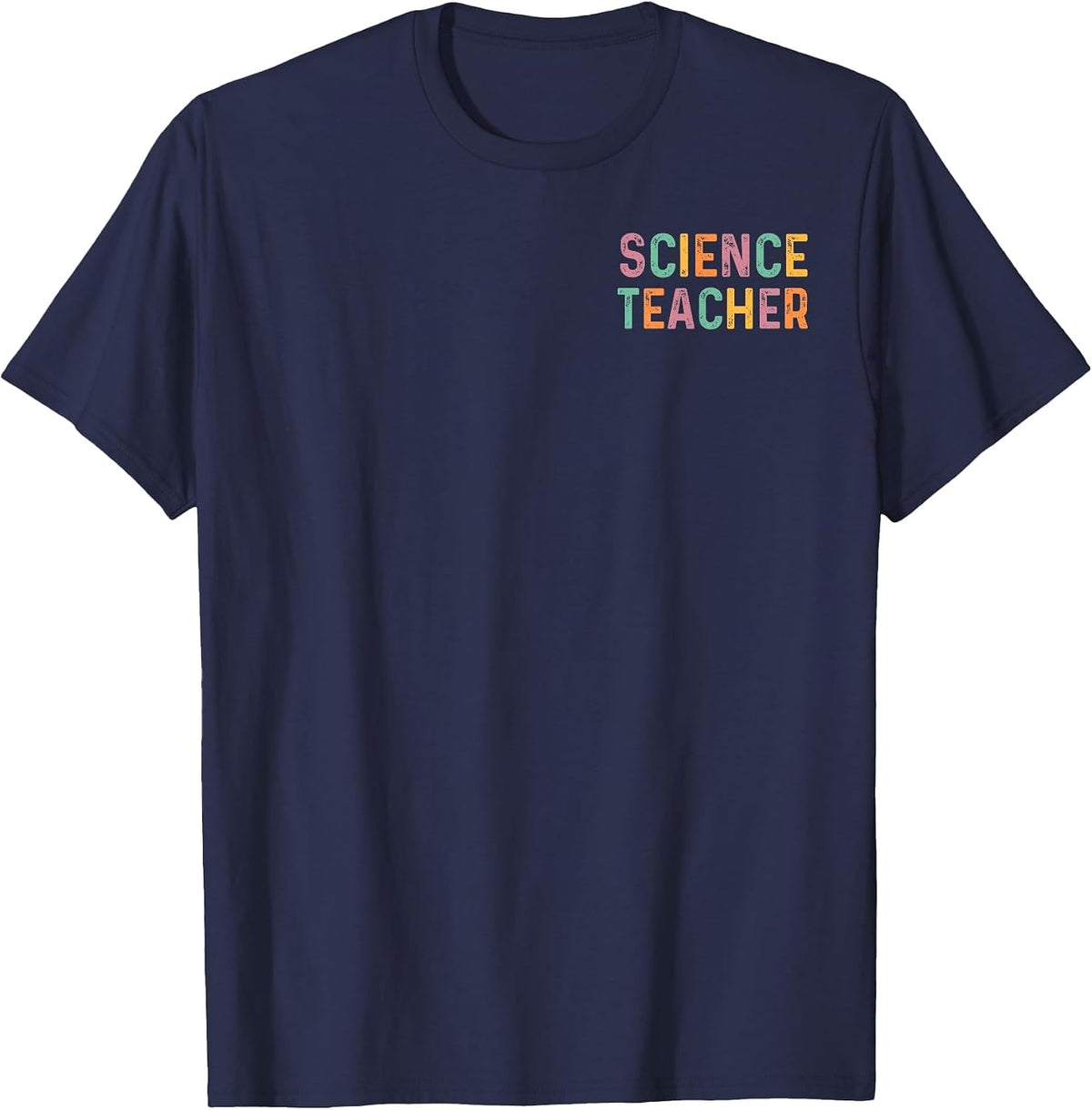 Admit It You Low Key Love Science Bruh Science Teacher 2Side T-Shirt - Navy Blue