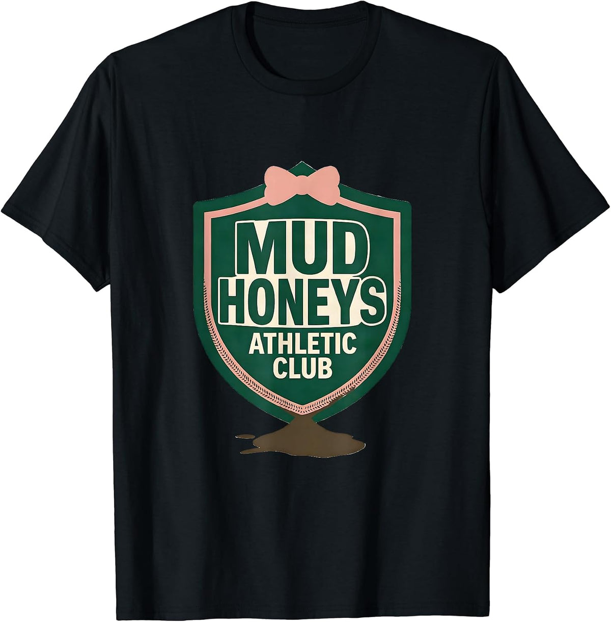 Men's Mud Honeys Athletic Club Funny Mud Run Obstacle Course T-Shirt - Black