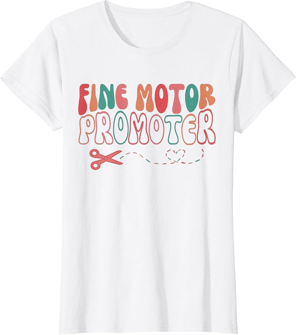 Groovy Fine Motor Promoter Occupational Therapy OT Therapist T-Shirt - White