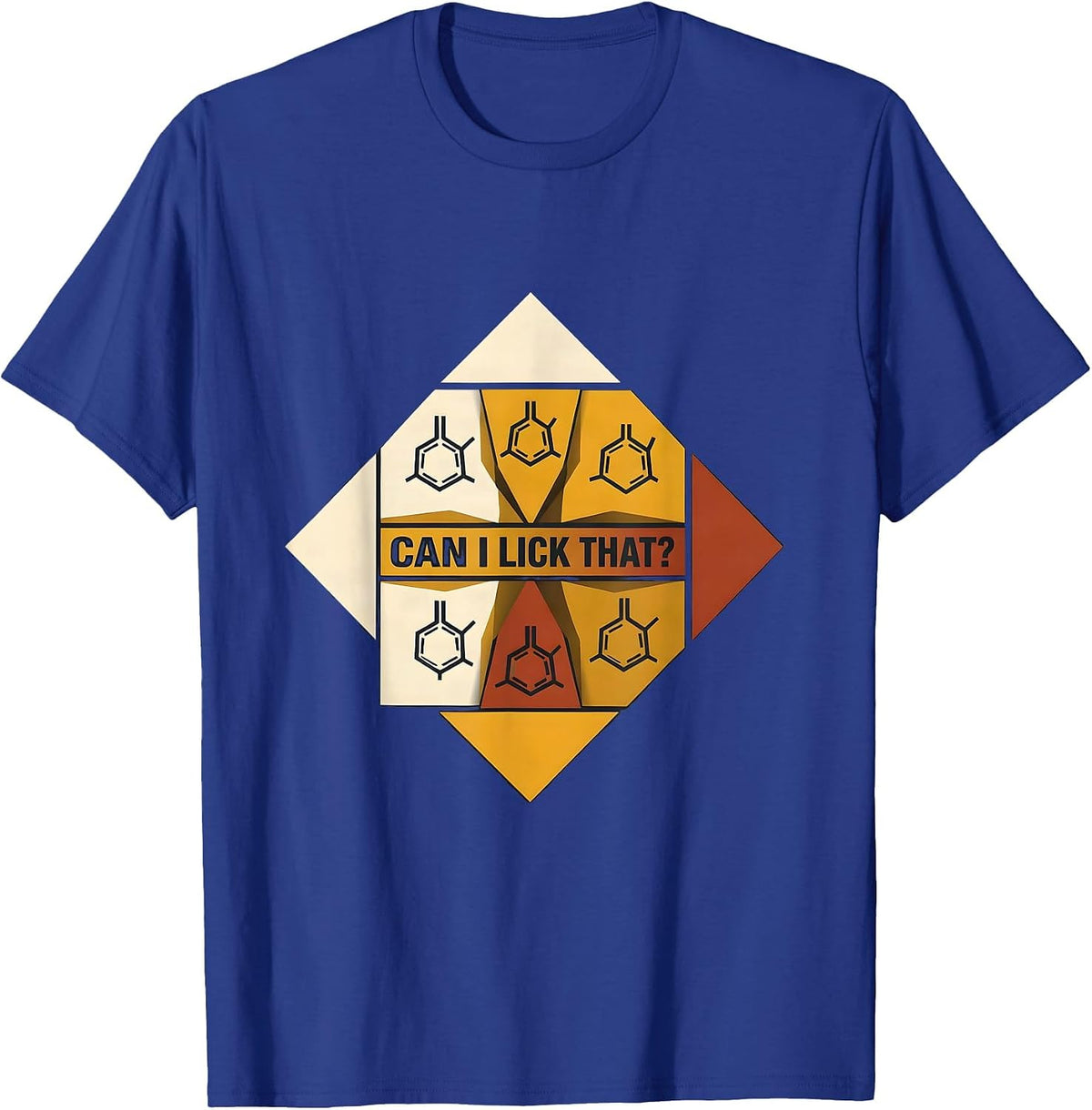 Men's Can I Lick That Funny Periodic Table Science Teacher Humor T-Shirt - Royal Blue