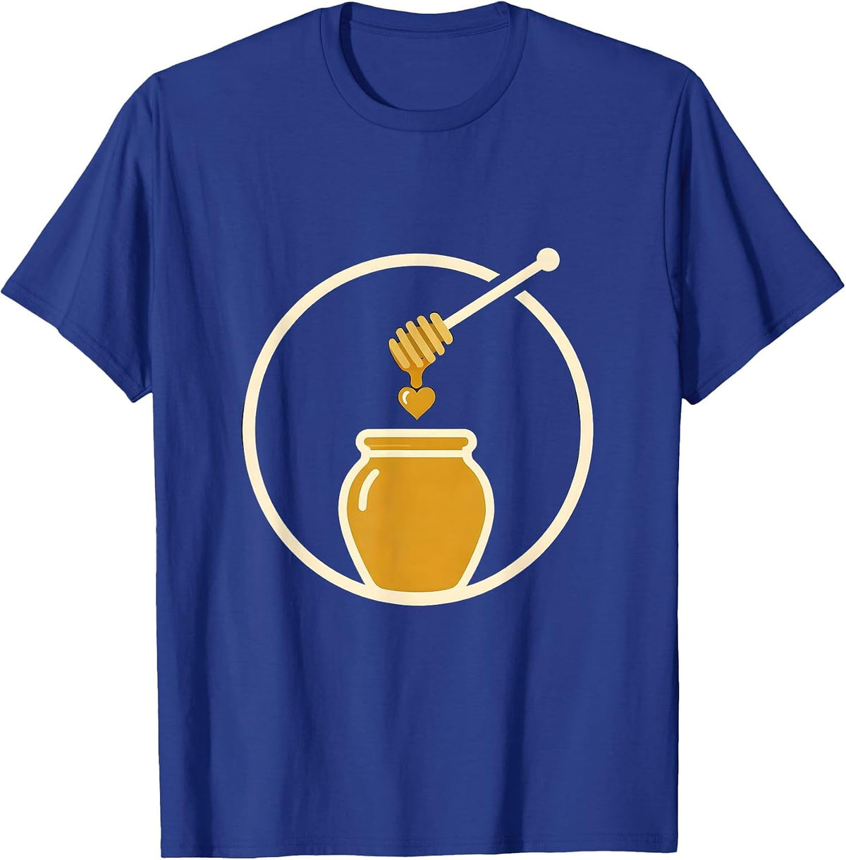 Honey Jar Minimalist Sweet Food Lover Gift T-Shirt - Royal Blue