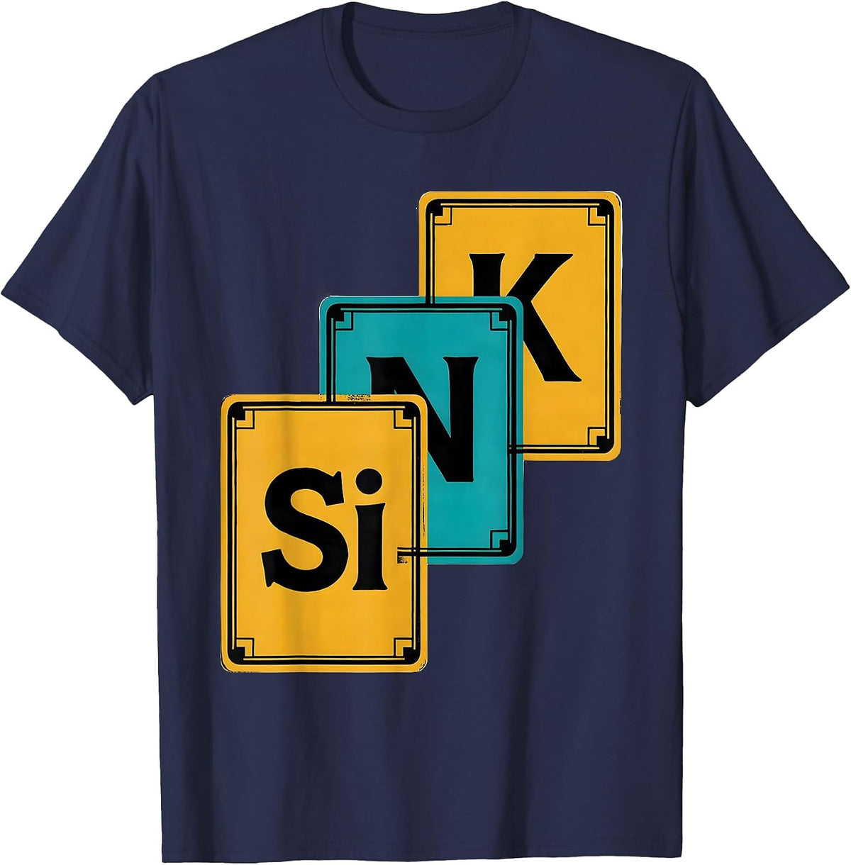 Men's SiNK Funny Chemistry Pun Science Lover Gift T-Shirt - Navy Blue