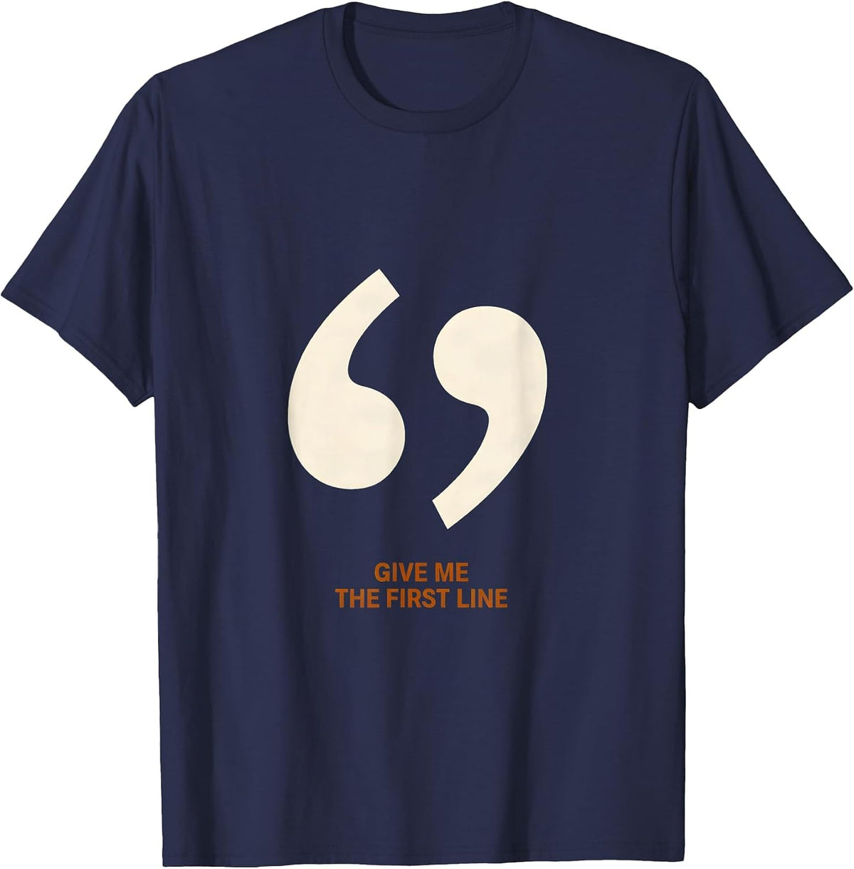 Men's Give Me The First Line Funny Song Lyrics Music Lover Humor T-Shirt - Navy Blue