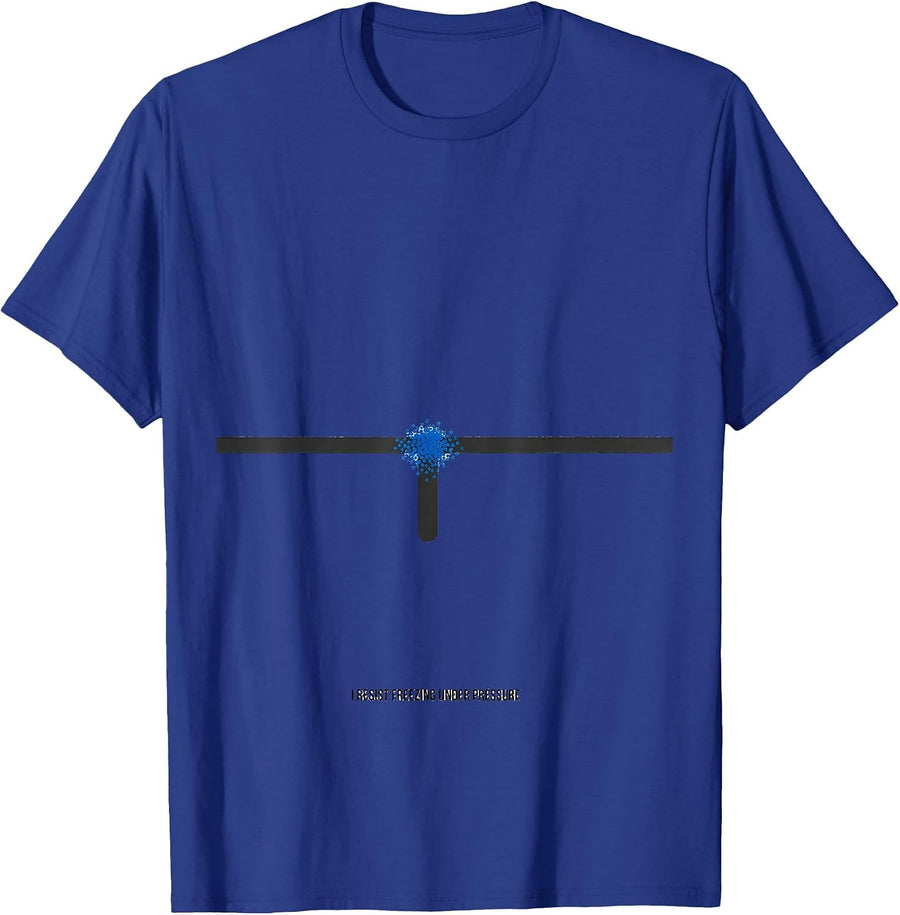 I Resist Freezing Under Pressure Funny Chemistry Nerd Humor T-Shirt - Royal Blue