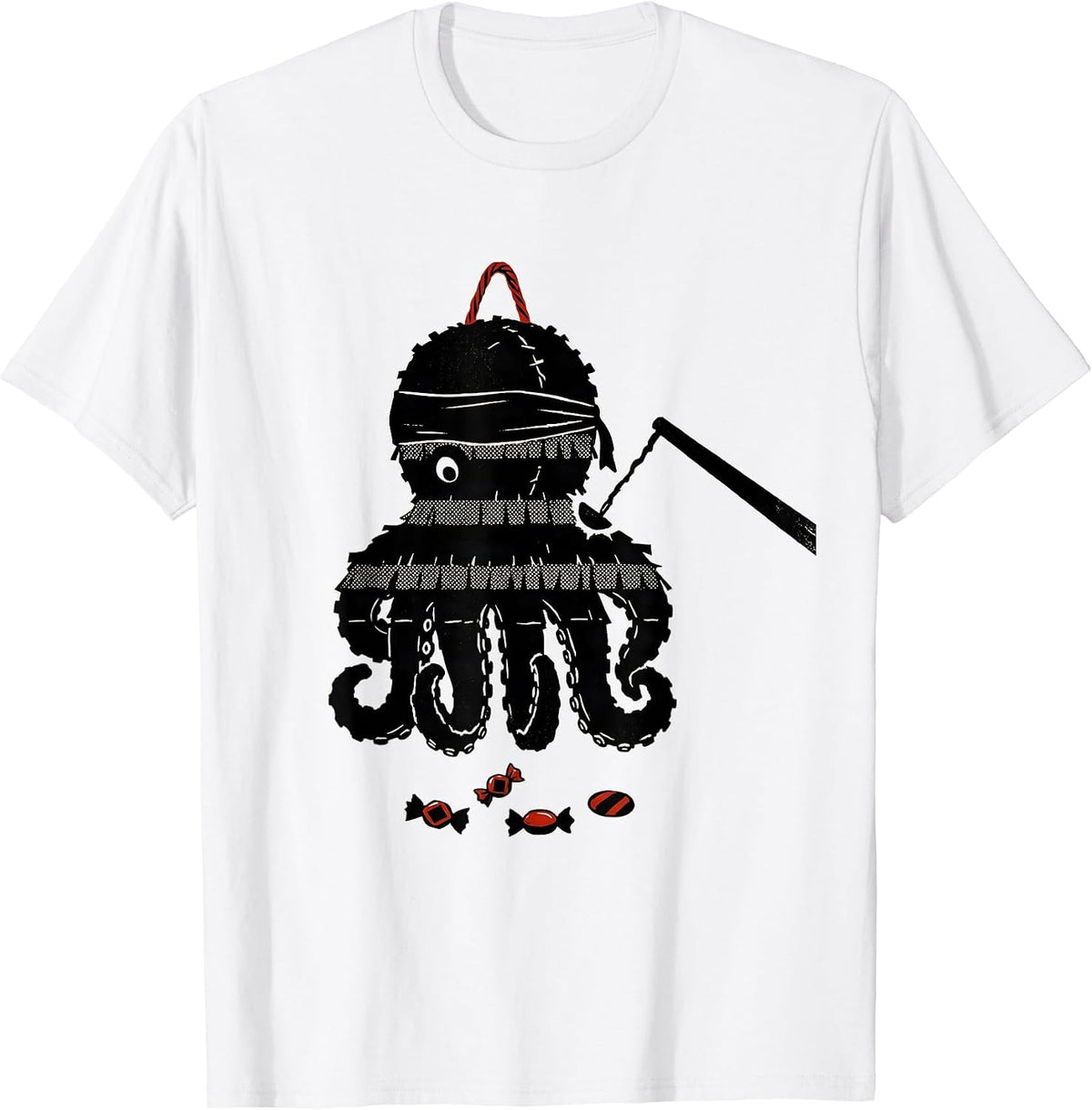 Men's Octopus Piñata Funny Cinco De Mayo Party Costume T-Shirt - White