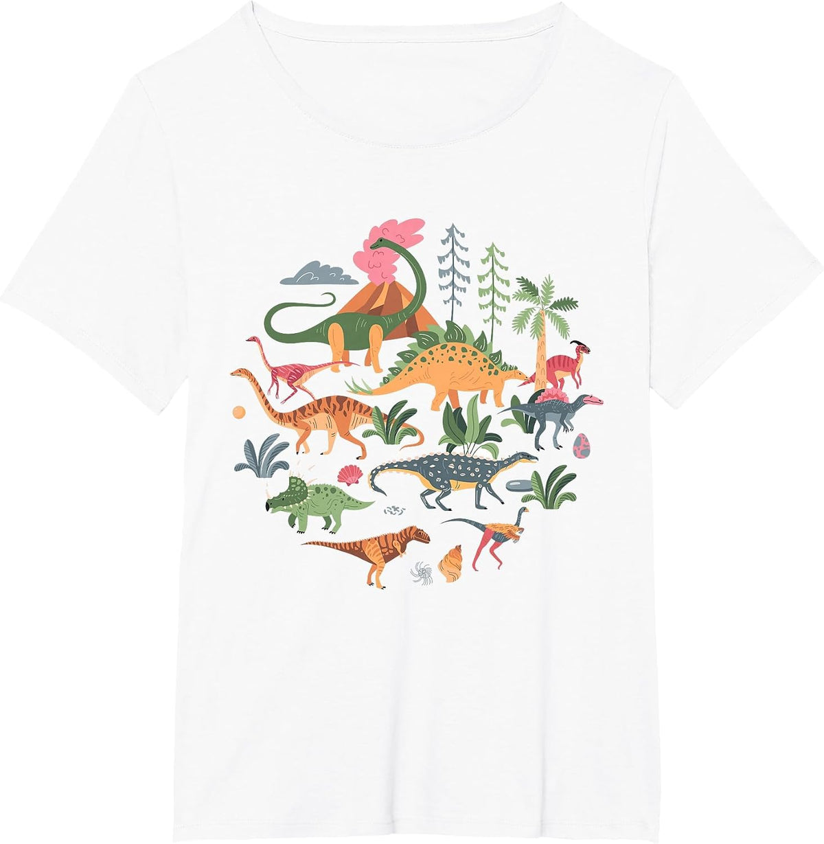 Cute Dinosaurs/Illustration - Dino Collection - Classic T-Shirt - White