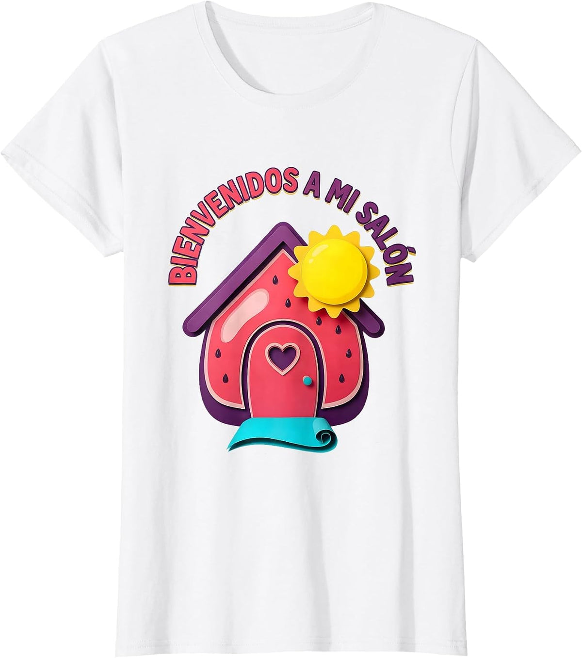 Bienvenidos A Mi Salón Bilingual Spanish Teacher Back T-Shirt - White