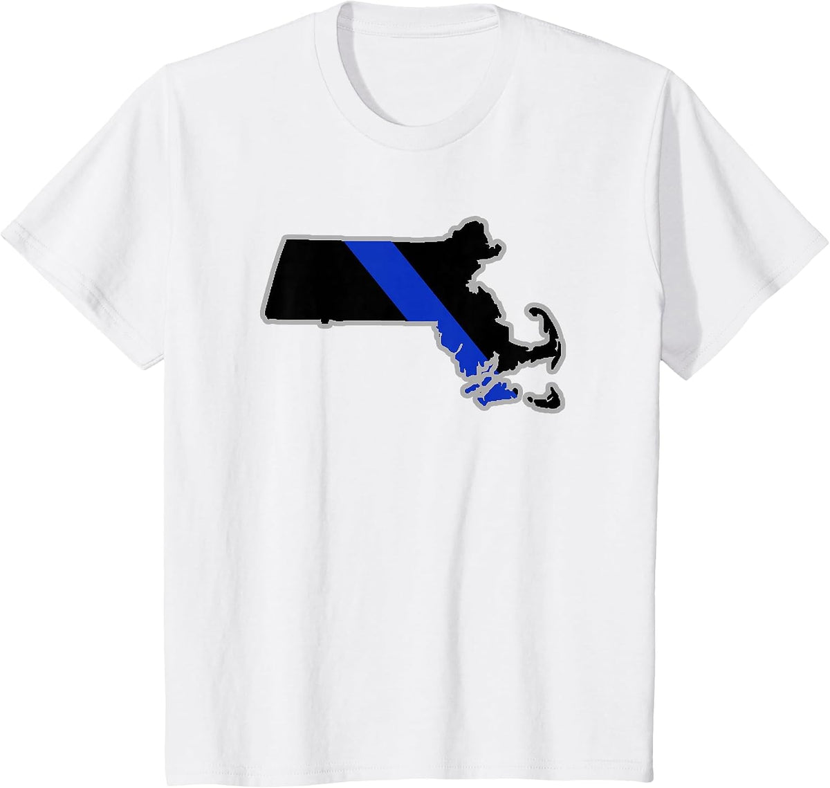 Massachusetts State Police Massachusetts Law Enforcement T-Shirt - White