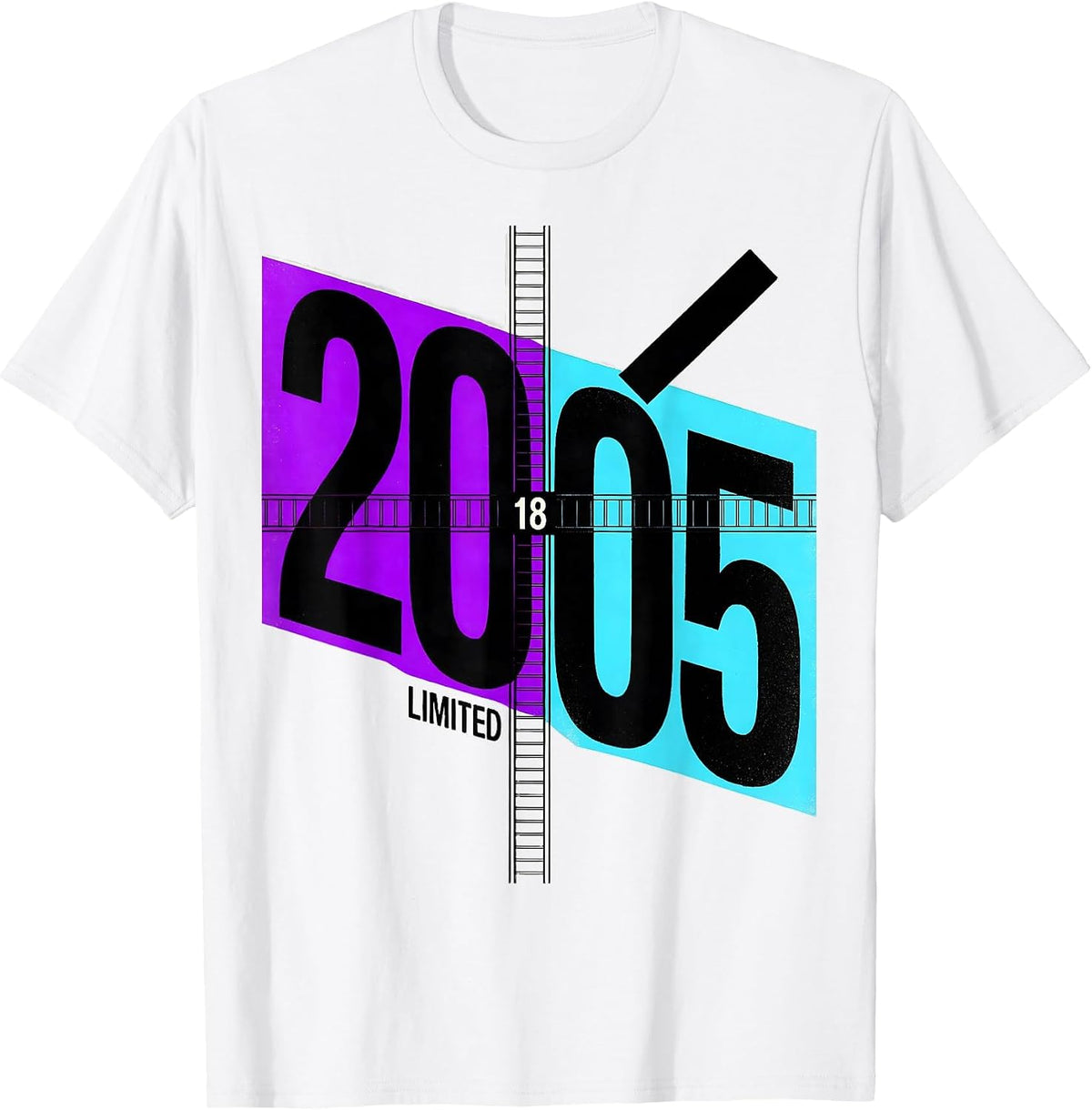 Men's 2005 LIMITED · 18 Vintage Teen Birthday Year 18th Birthday T-Shirt - White