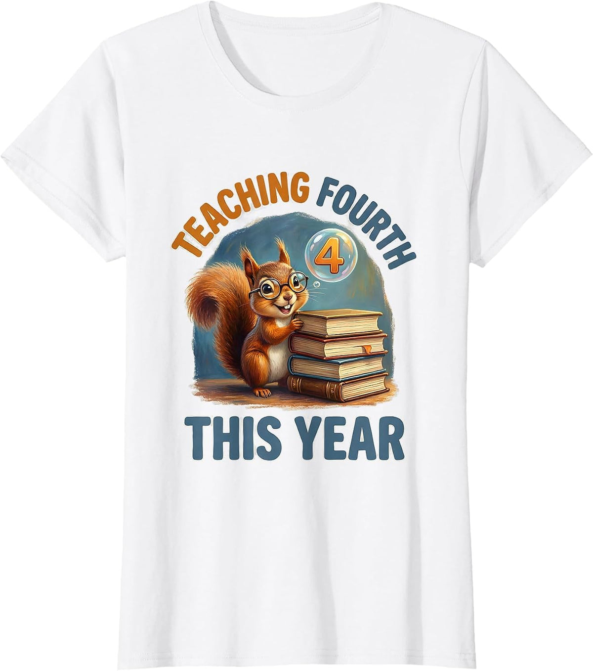 Teaching Fourth This Year Storybook Teacher Fourth Grade T-Shirt - White
