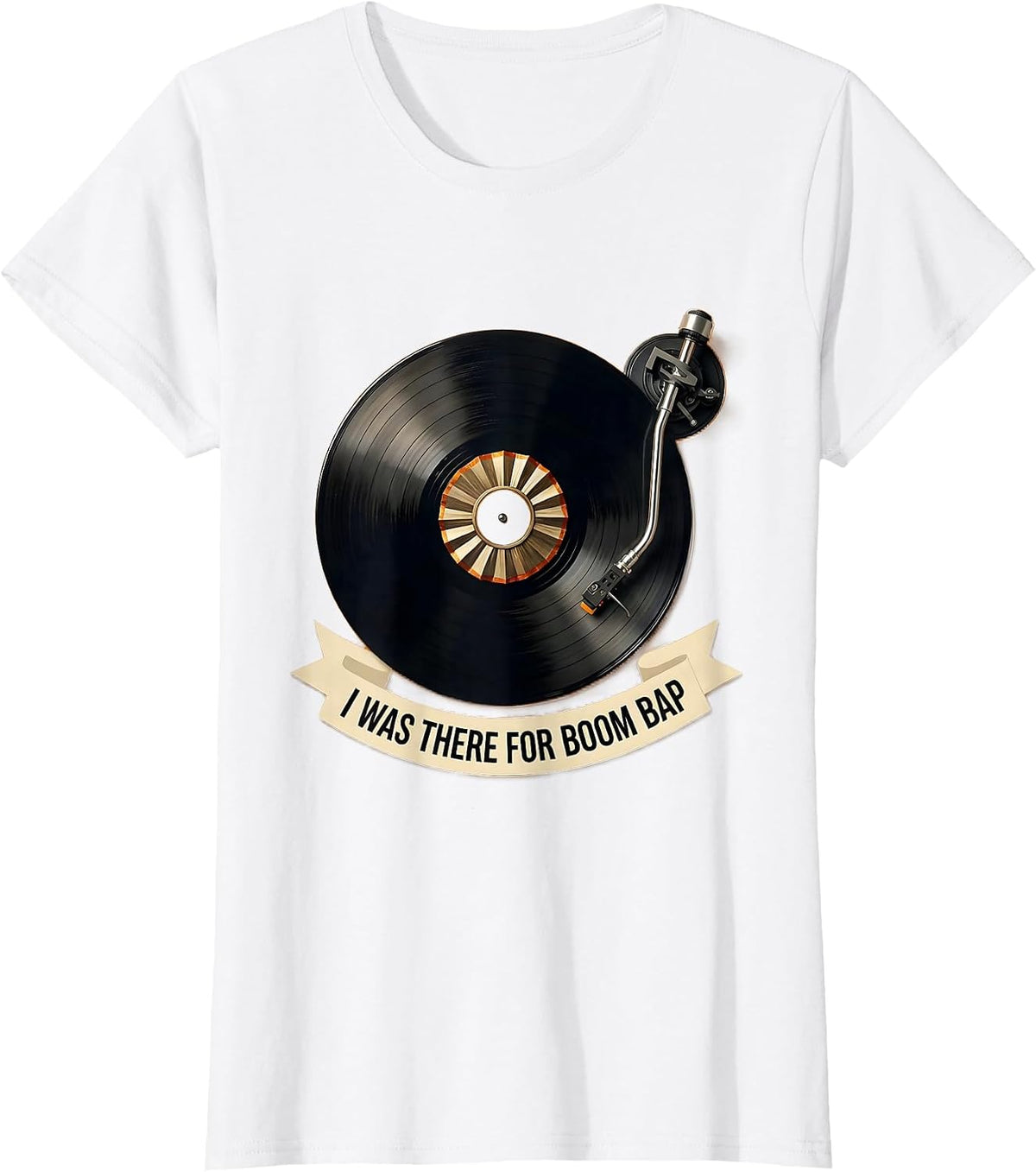 I Was There For Boom Bap Vintage Hip Hop Lyric Nostalgia T-Shirt - White