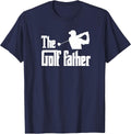 The Golf Father Funny Parody Best Golf Dad Business Trip T-Shirt - Navy Blue