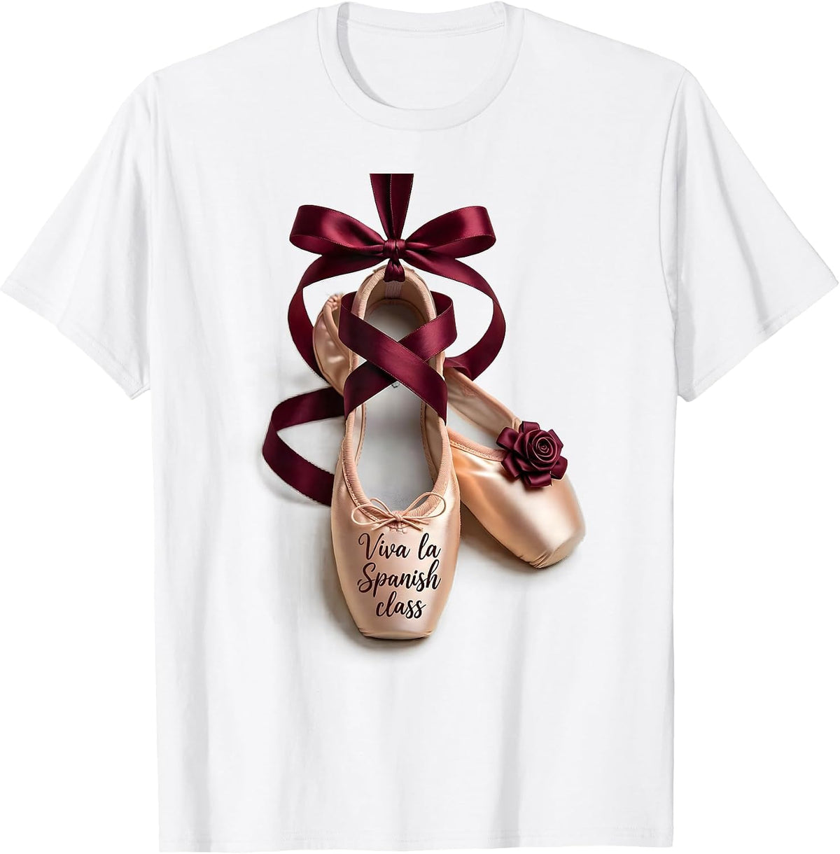Viva La Spanish Class Teacher Design T-Shirt - White