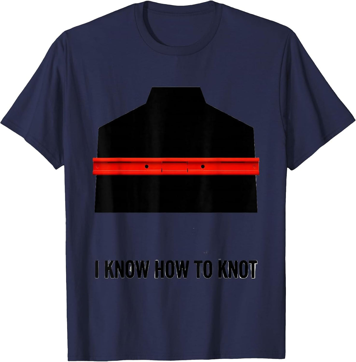 I Know How To Knot Funny Massage Therapist Occupational T-Shirt - Navy Blue