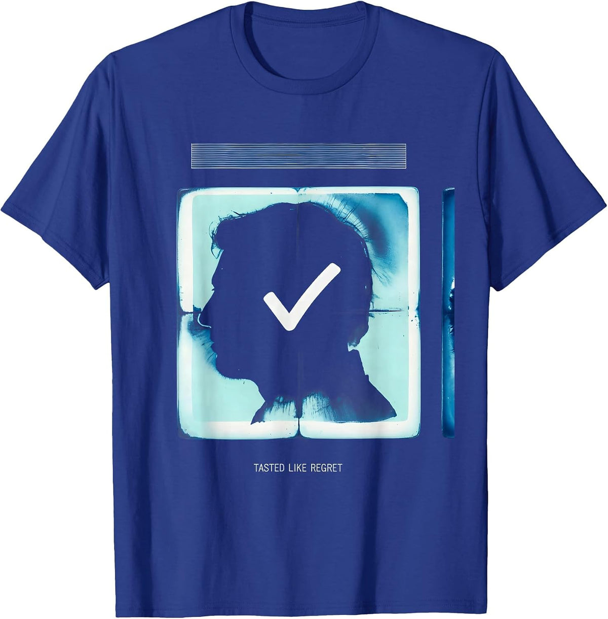 Tasted Like Regret Cyanotype Periodic Table Chemistry T-Shirt - Royal Blue