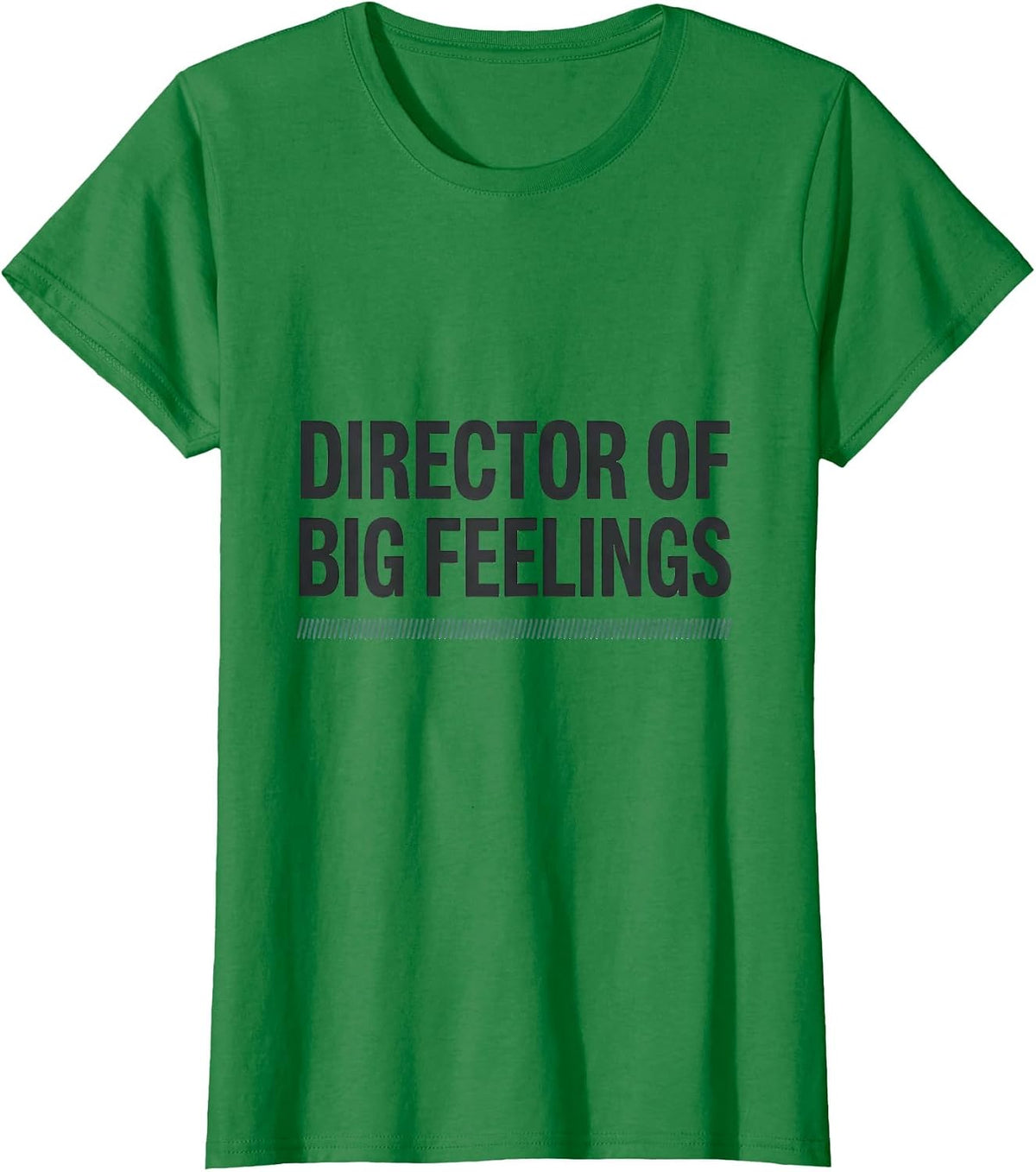 Director of Big Feelings Funny School Counselor Appreciation T-Shirt - Kelly Green