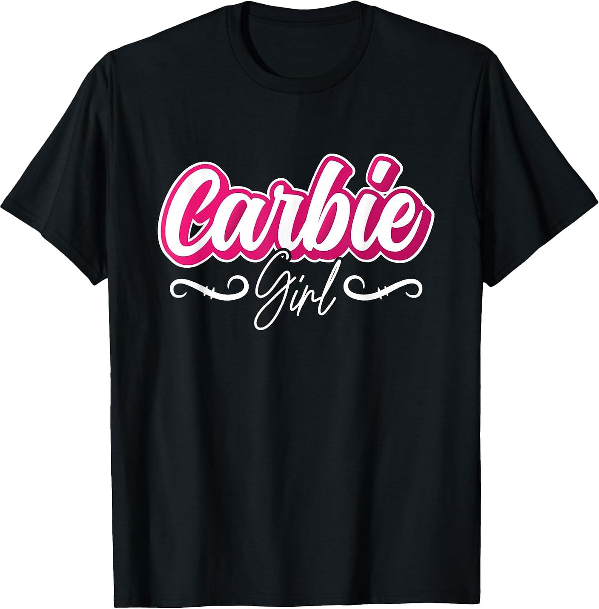 Carbie Girl Law Carb Nutrition High Fat Diet Low Carb Diet T-Shirt - Black