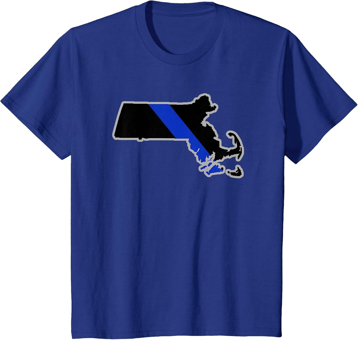 Massachusetts State Police Massachusetts Law Enforcement T-Shirt - Royal Blue