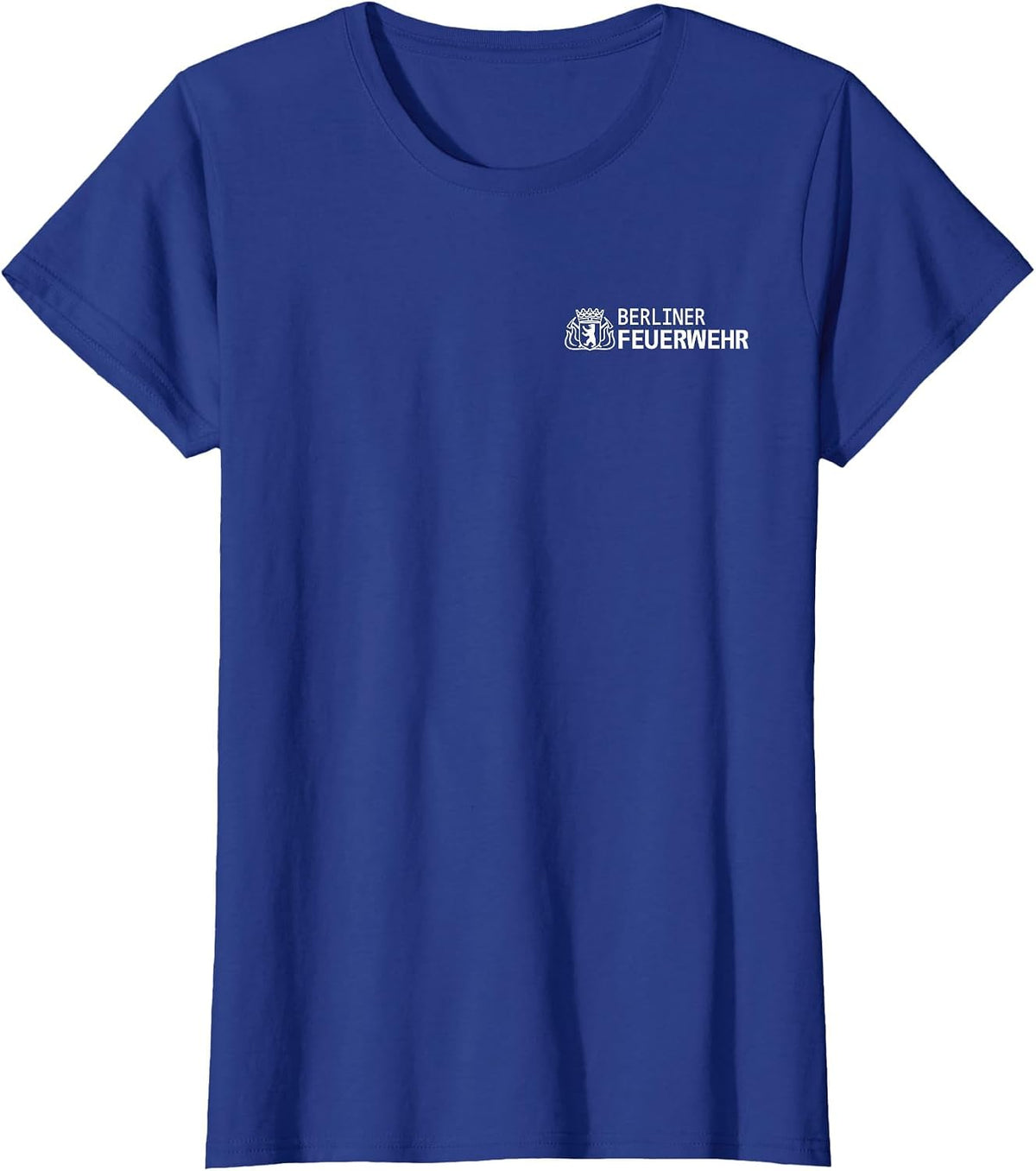 Germany Berlin Fire Department Feuerwehr Firefighter T-Shirt - Royal Blue