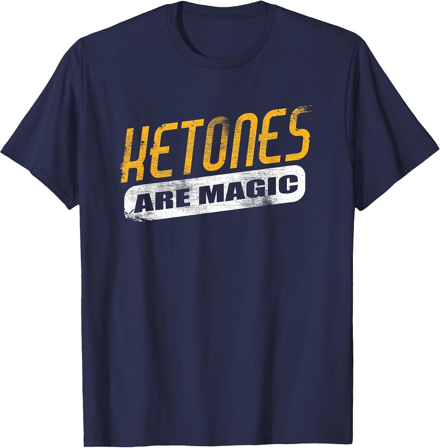 Ketones are Magic Keto Shirt T-Shirt - Navy Blue