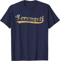Serengeti National Park Vintage T-Shirt - Navy Blue