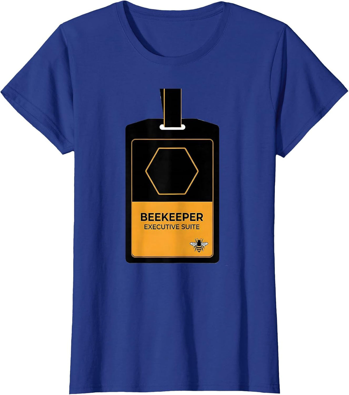 Women's Beekeeper Executive Suite Minimalist Beekeeper Humor T-Shirt - Royal Blue