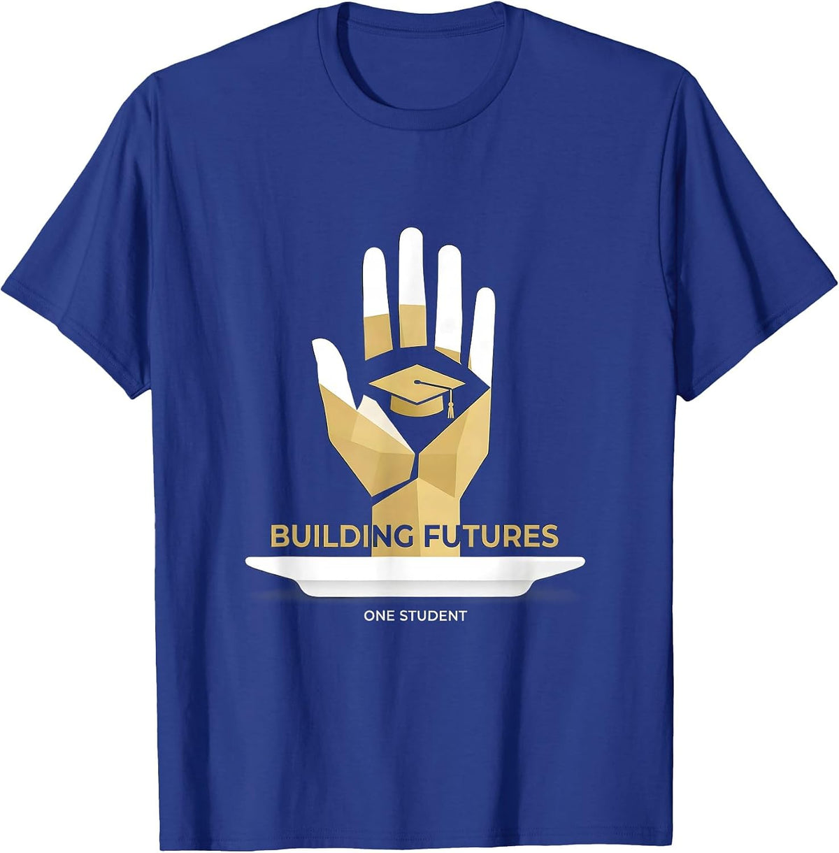 Building Futures One Student School Counselor T-Shirt - Royal Blue
