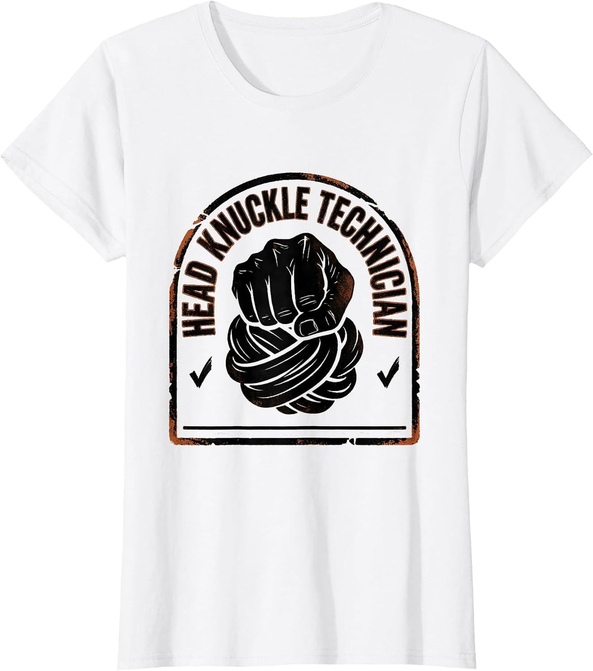 Head Knuckle Technician Funny Massage Therapist Occupational T-Shirt - White