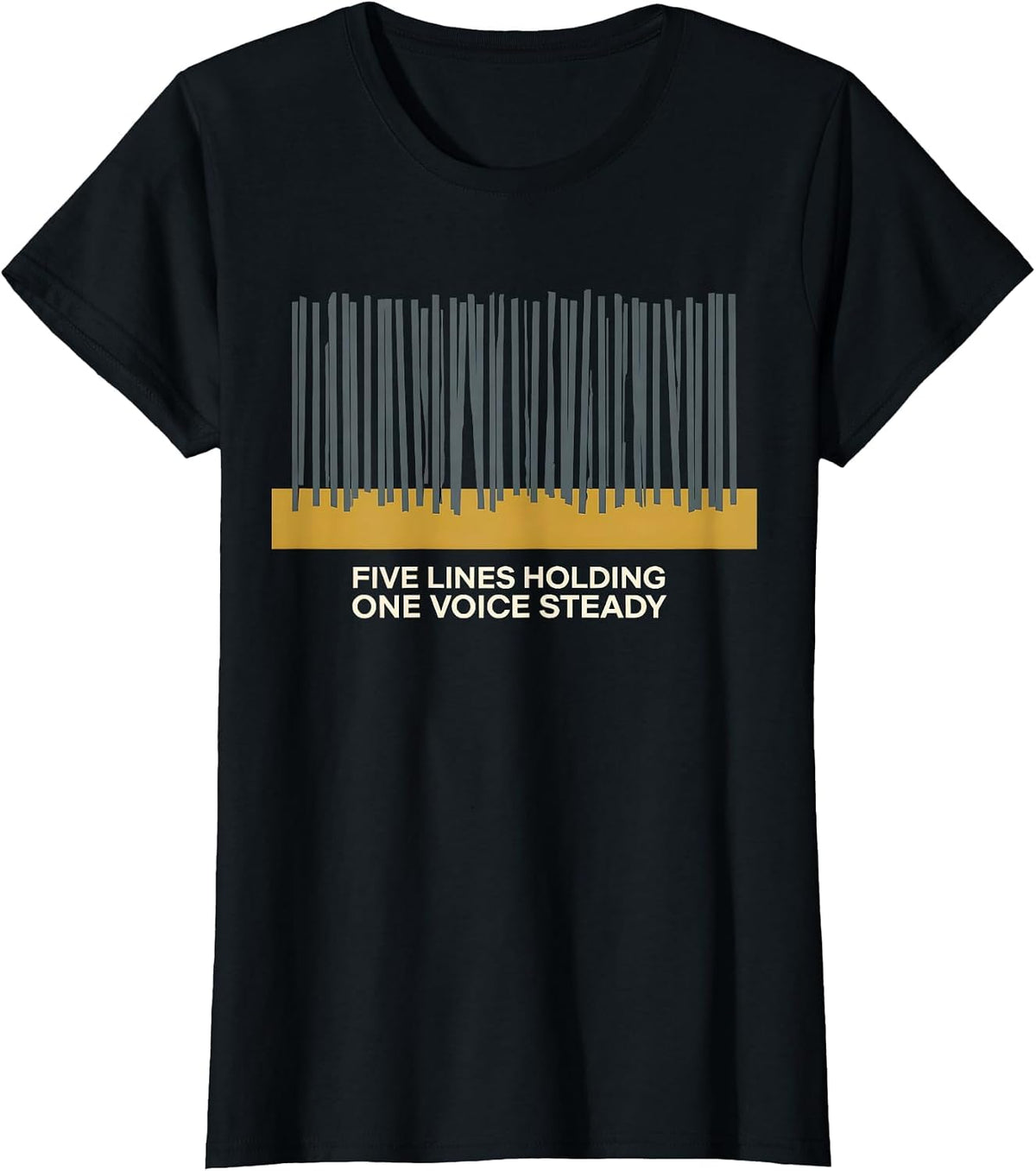 Women's Five Lines Holding, One Voice Steady Tribute 911 Dispatcher T-Shirt - Black