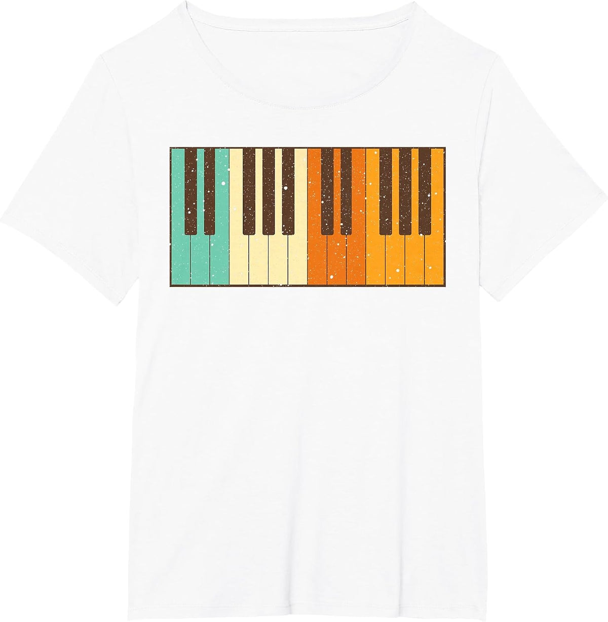Retro Piano Design for Musician Piano Player Men Women Kids T-Shirt - White