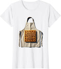 Women's Waffle Obsessed And Proud Foodie Design T-Shirt - White