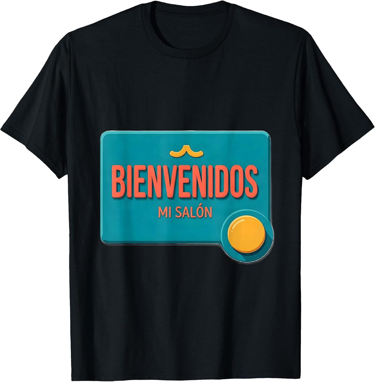Men's Bienvenidos Mi Salón Bold Bilingual Spanish Teacher T-Shirt - Black