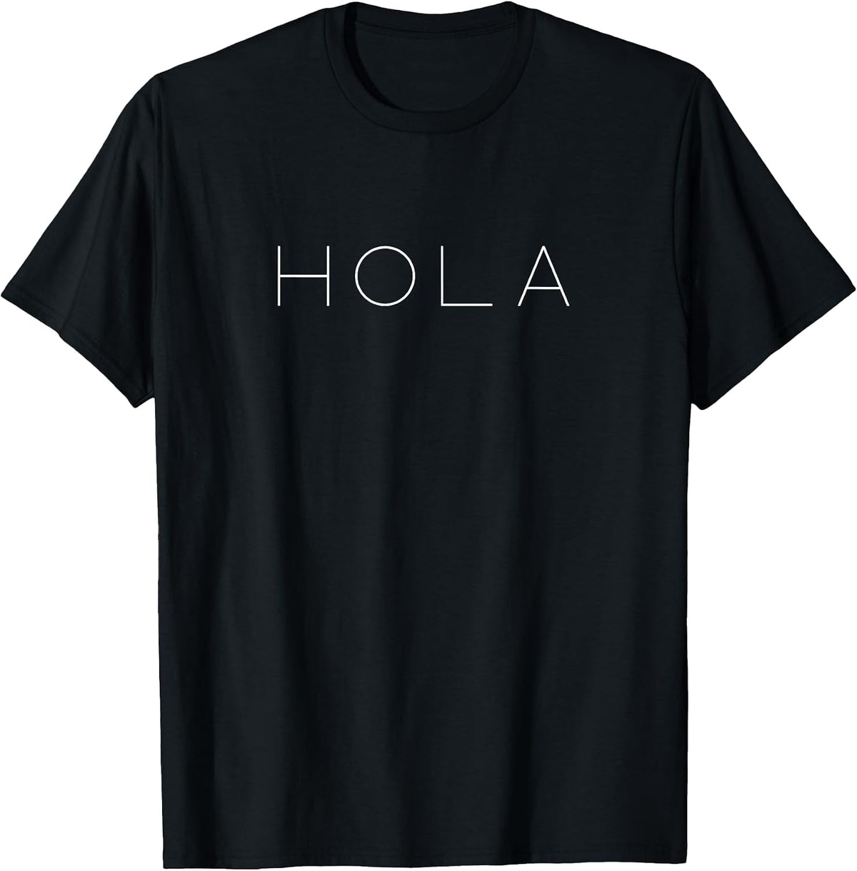 Hello in Spanish HOLA T-Shirt - Black