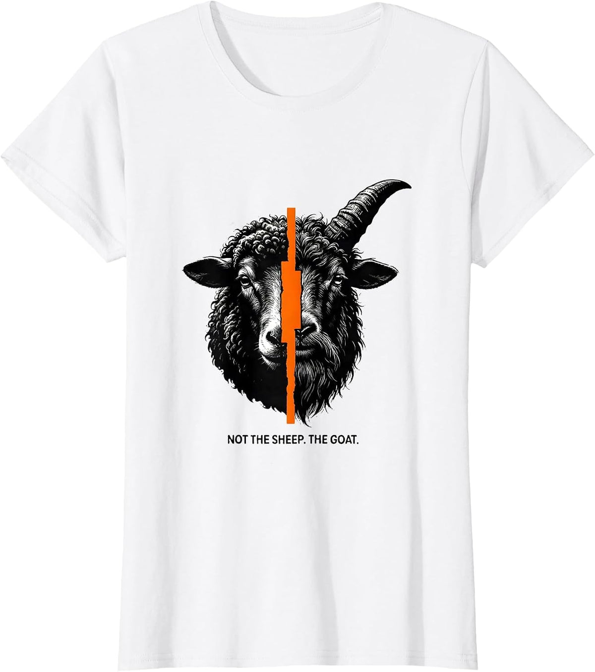 Women's Not The Sheep The Goat Funny Farm Animal Goat Lover Gift T-Shirt - White