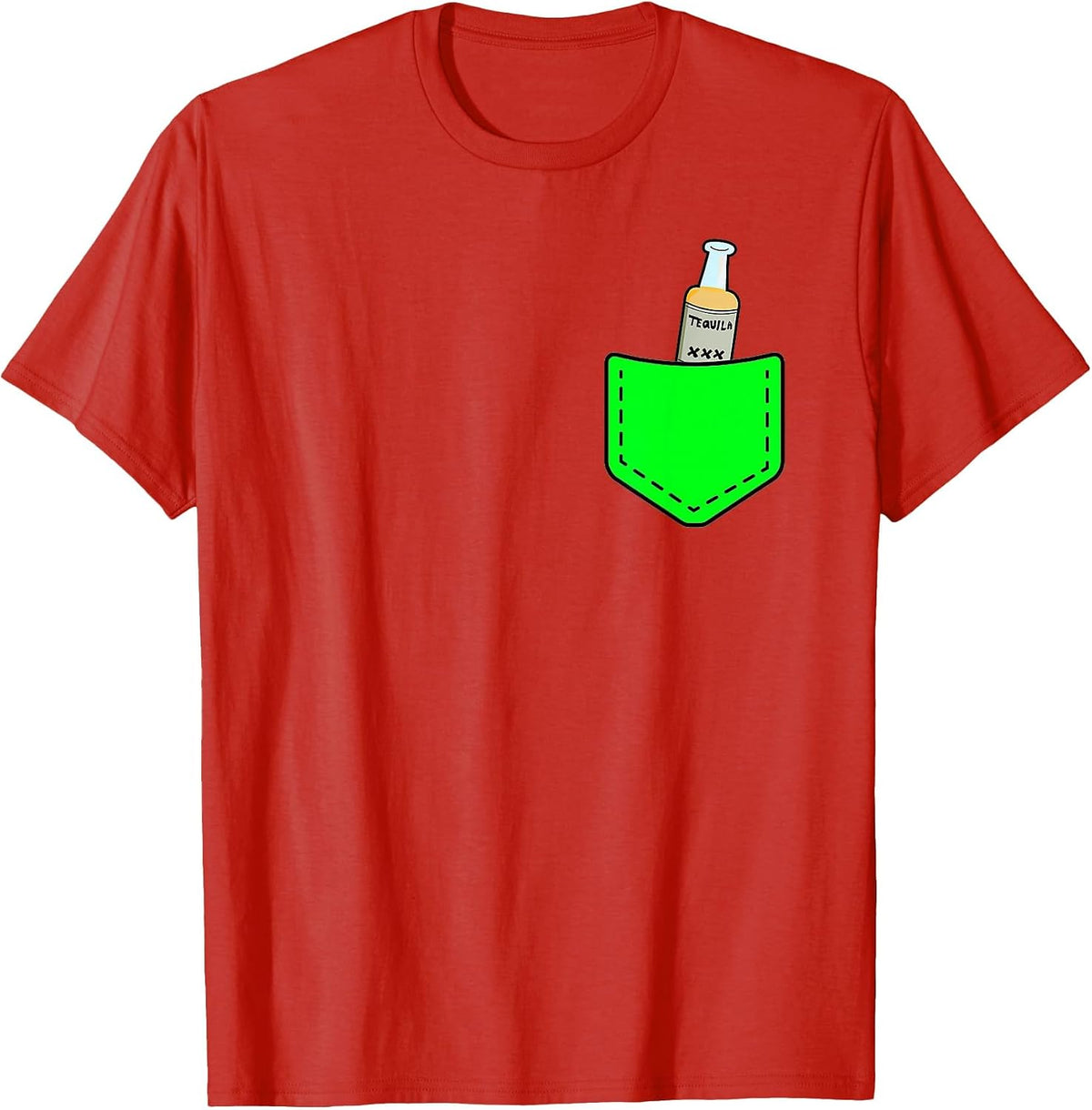 Funny Tequila Tshirt Cinco De Mayo Tees for Women Men T-Shirt - Red