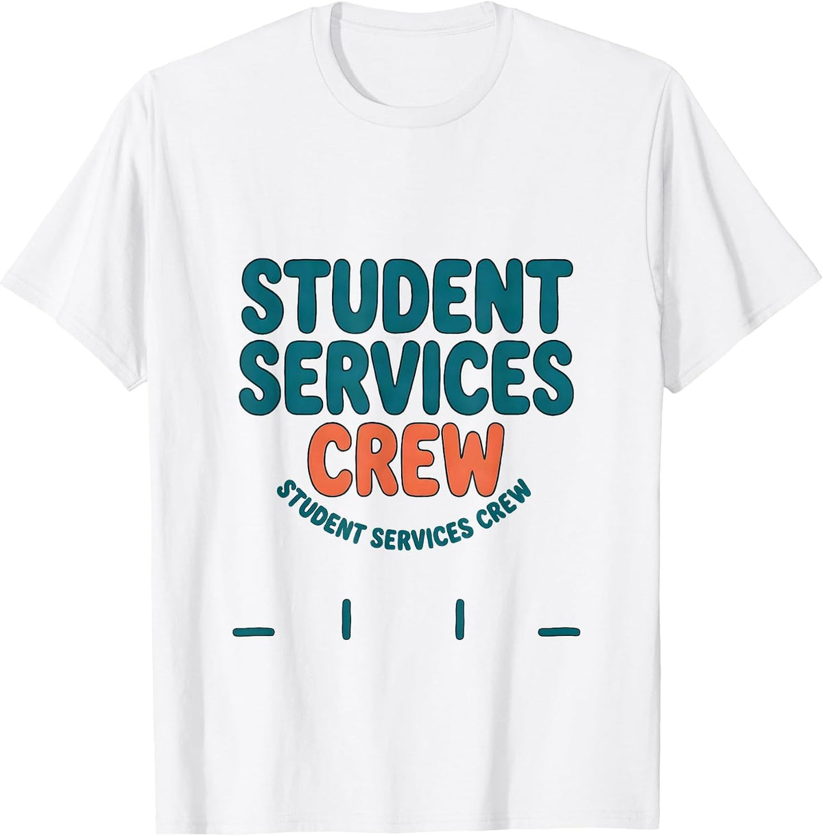 Men's Student Services Crew School Counselor Psychologist Crew T-Shirt - White