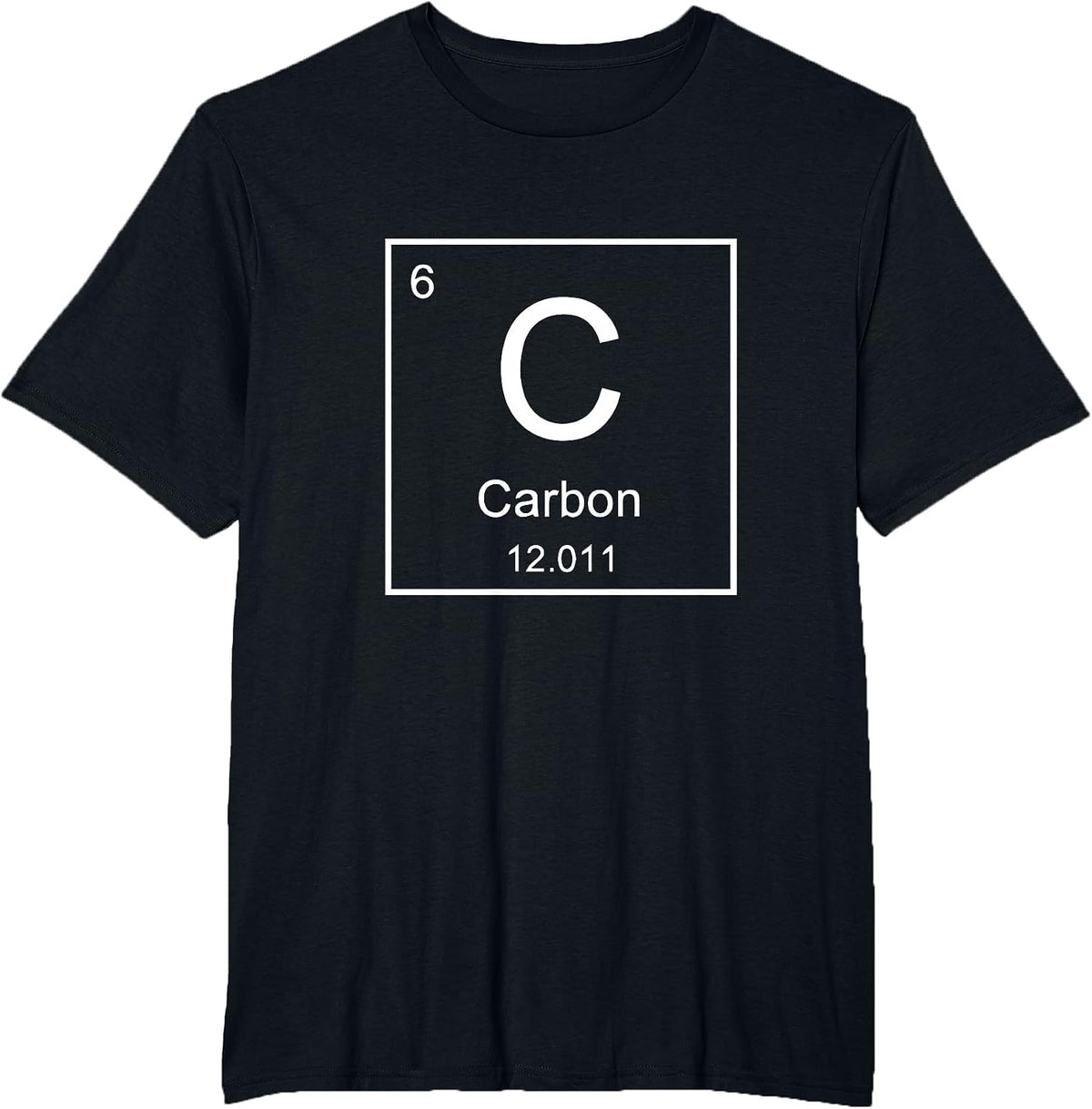 Periodic Table of Elements Carbon Element T-Shirt - Black