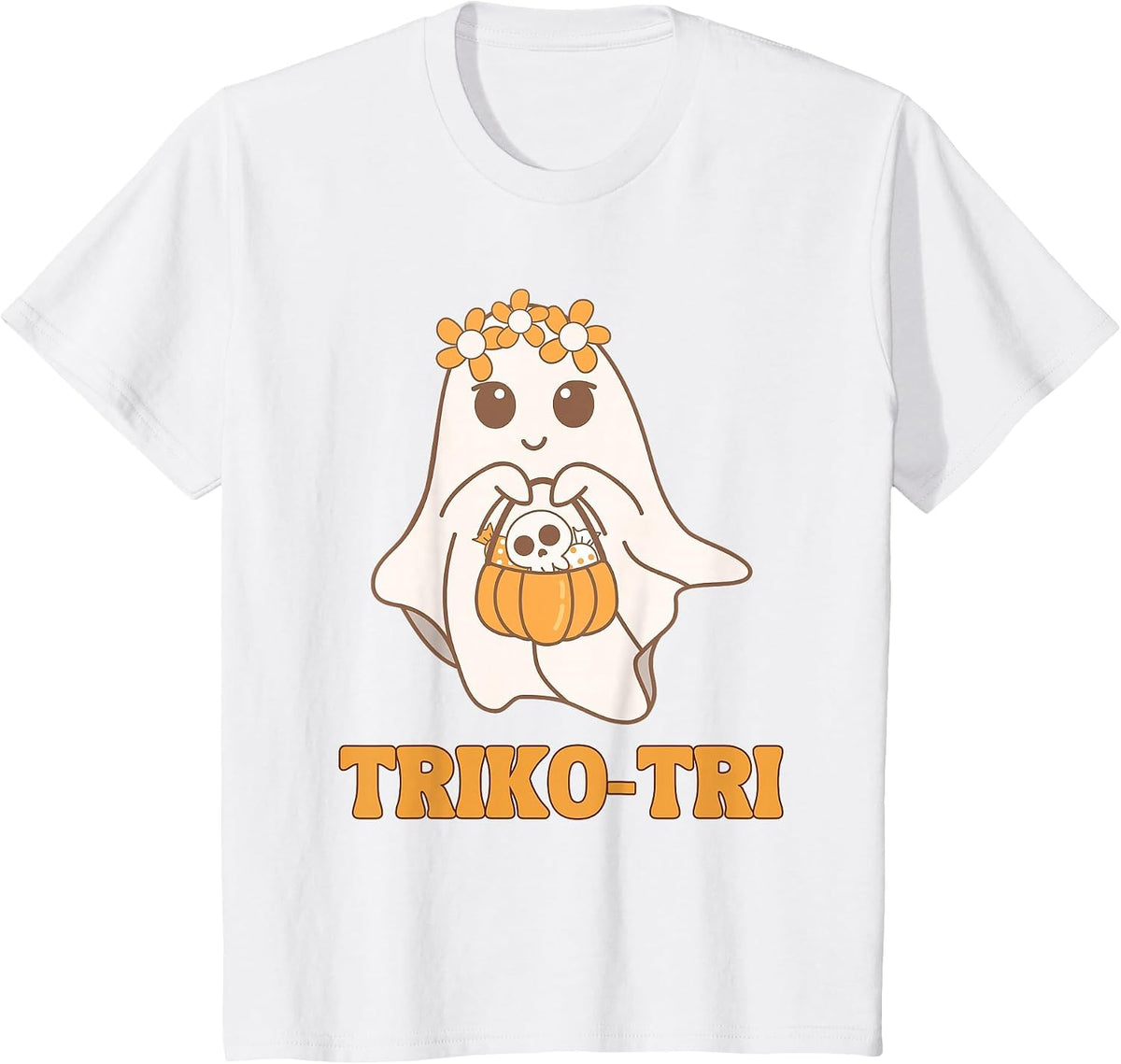 Triko Tri Funny Spanish Halloween Trick or Treat Humor T-Shirt - White