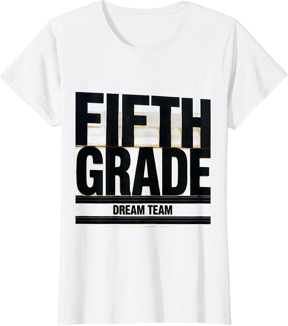 Fifth Grade Dream Team Back to School Teacher Student Kids T-Shirt - White
