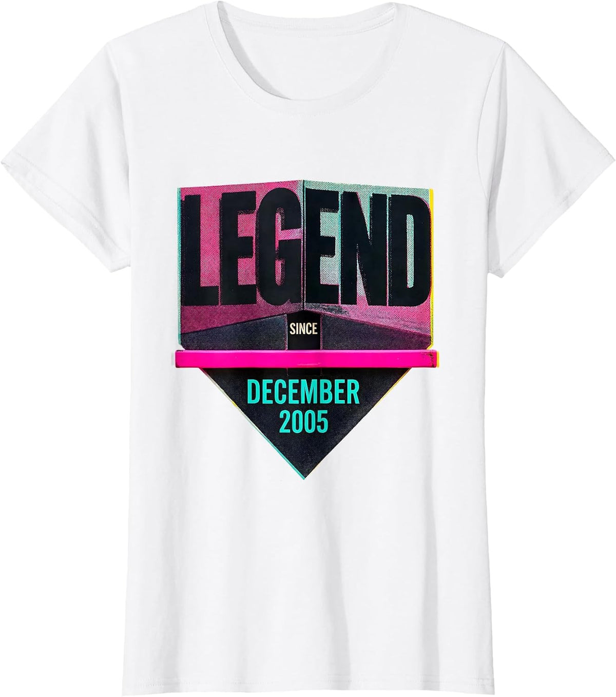 Legend Since December 2005 Vintage Birthday Gift Keepsake T-Shirt - White