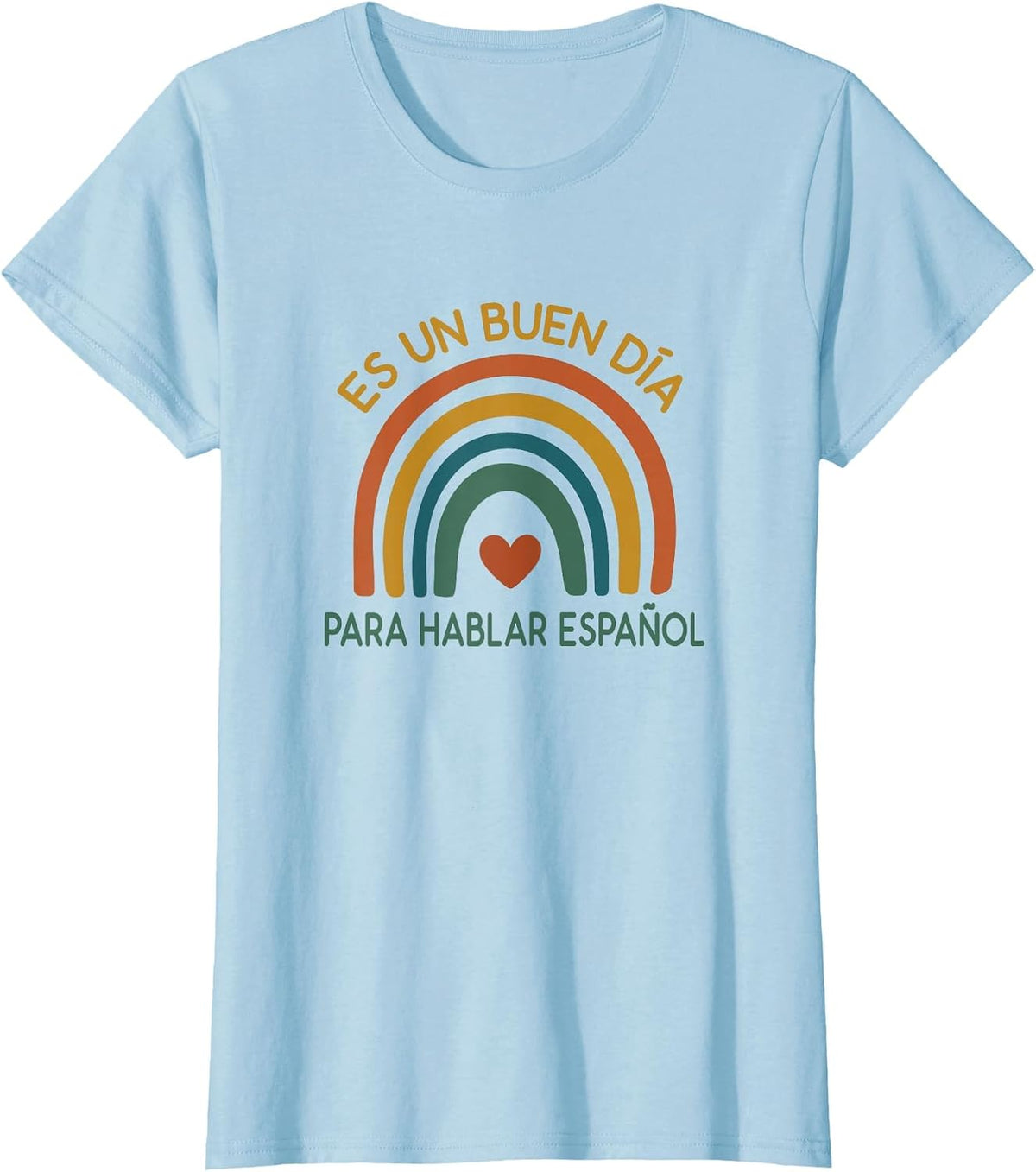 Hablar Espanol Spanish Teacher Maestra Cute Womens T-Shirt - Baby Blue