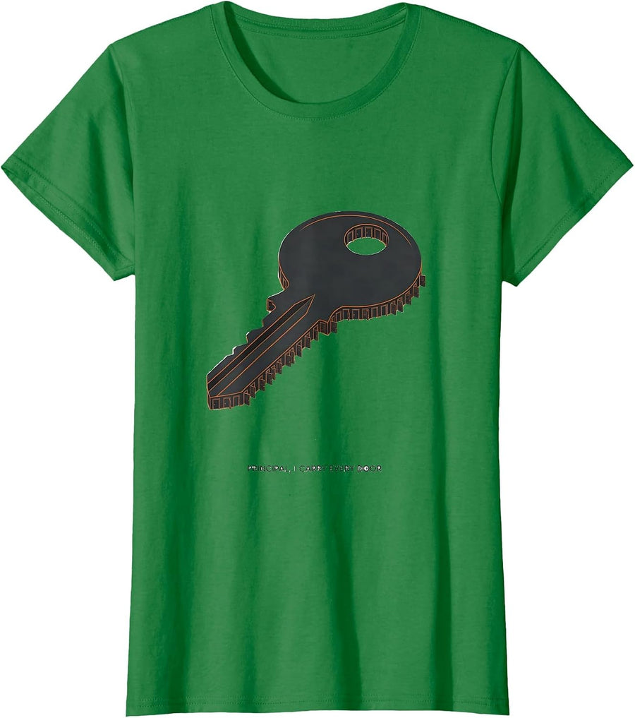 Women's Principal I Carry Every Door Editorial Conceptual School T-Shirt - Kelly Green