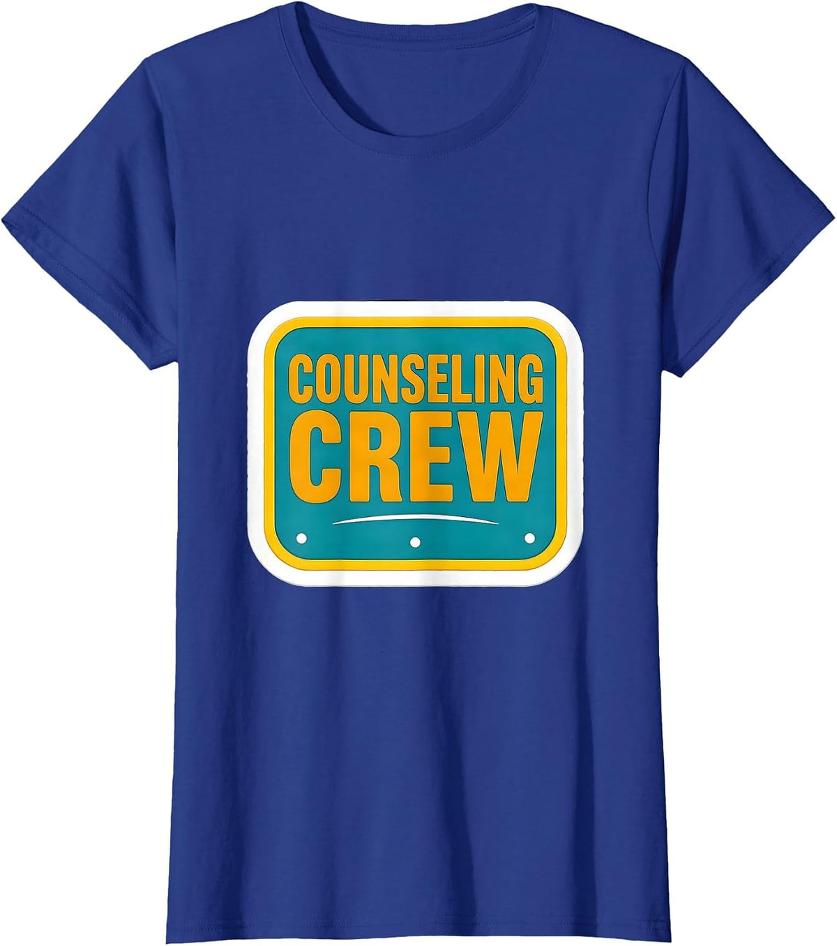 Women's Counseling Crew Warm Humor School Counselor Psychologist T-Shirt - Royal Blue