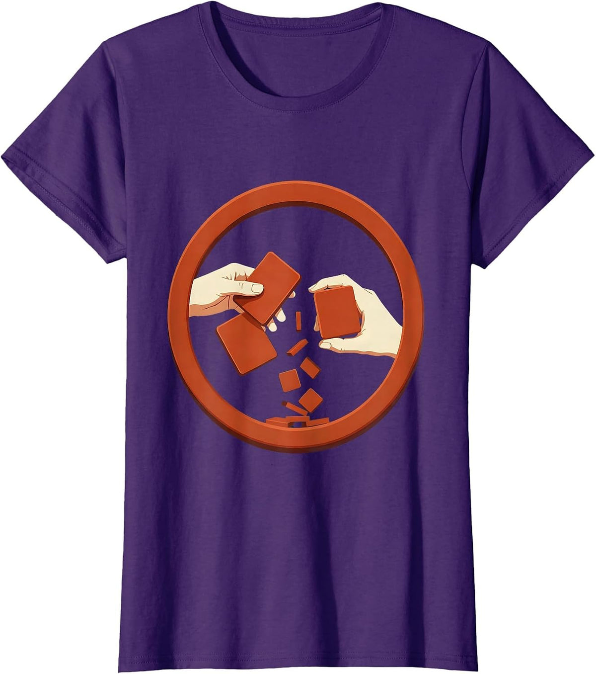 Women's Dyslexia Awareness Jumbled Letters Illustration T-Shirt - Purple