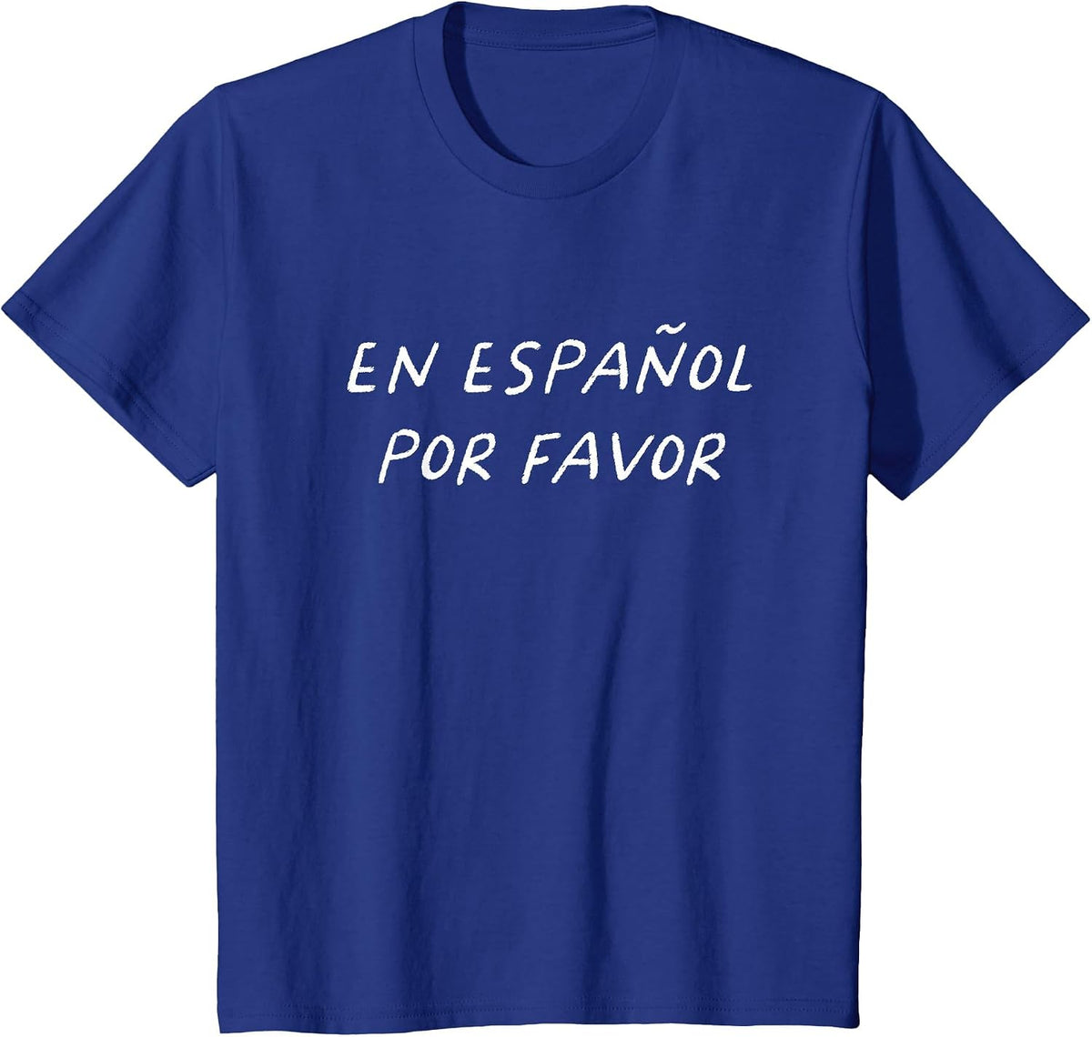En Español Por Favor Spanish Teacher Funny Back to School T-Shirt - Royal Blue