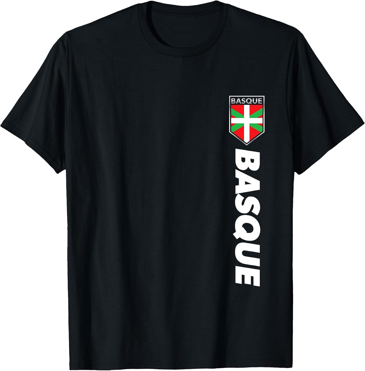 Basque Spain Victory Basque Football Shirt T-Shirt - Black