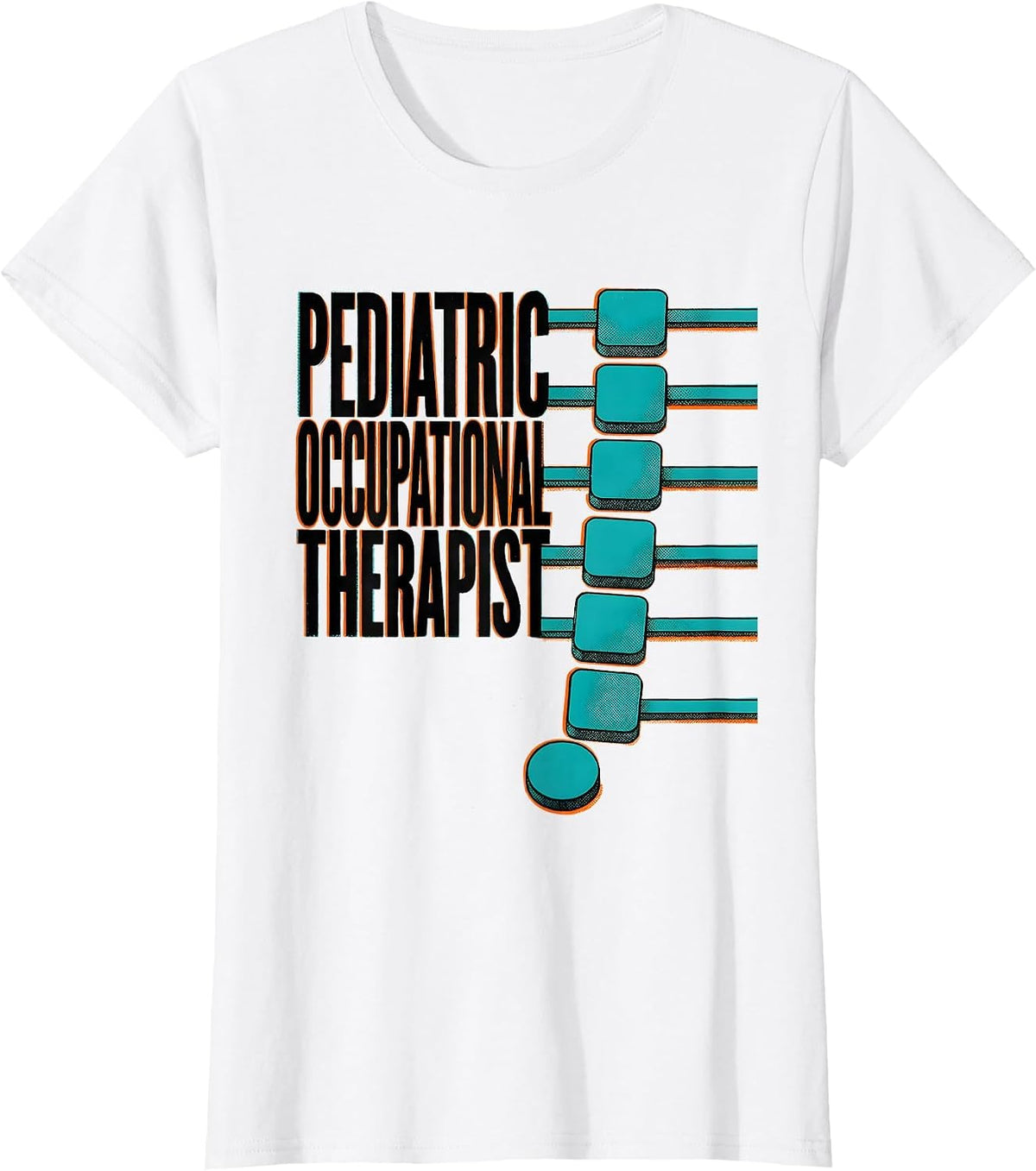 Women's Pediatric Occupational Therapist Risograph OT Pride Casual T-Shirt - White