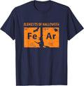 Elements of Halloween Tee (Fear) Periodically T-Shirt T-Shirt - Navy Blue
