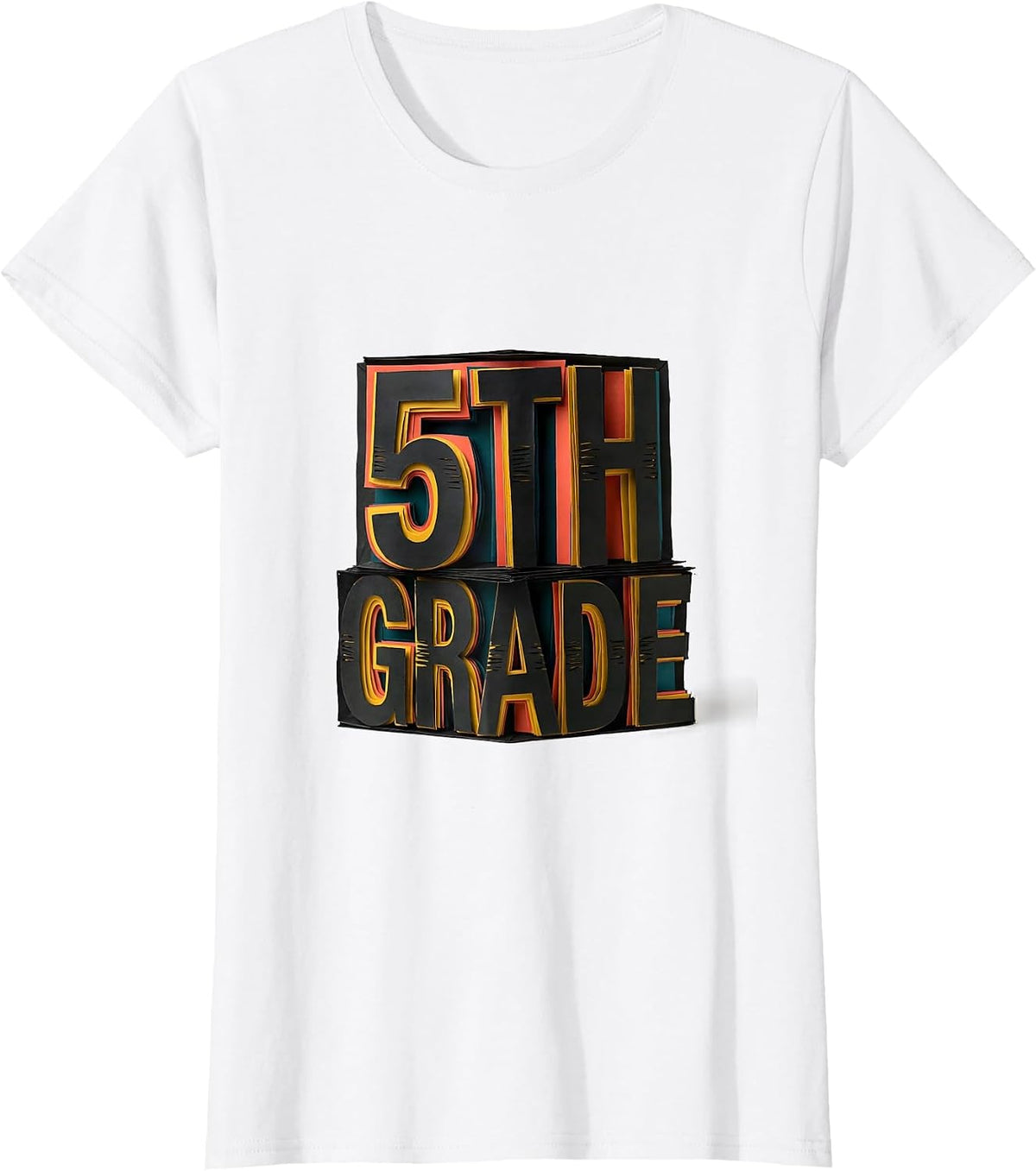 Groovy 5th Grade Back To School First Day of Fifth Grade T-Shirt - White